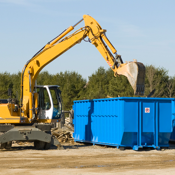 what size residential dumpster rentals are available in Victory